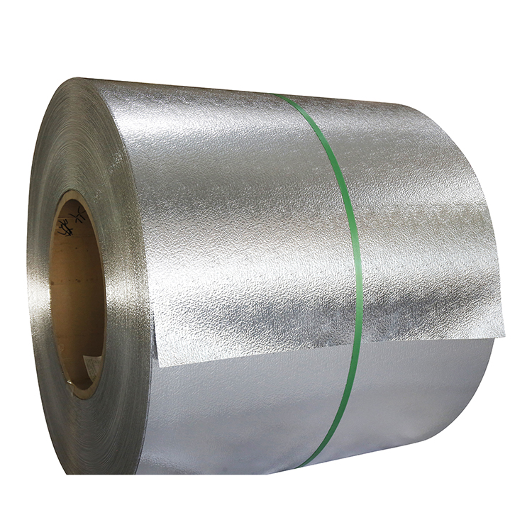 Stucco embossed aluminium coil ready for industrial processing